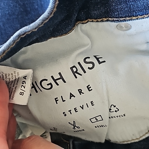 Lucky Stevie Dark Wash High Rise Flare  Denim Jeans 8/29 A - Picture 2 of 4